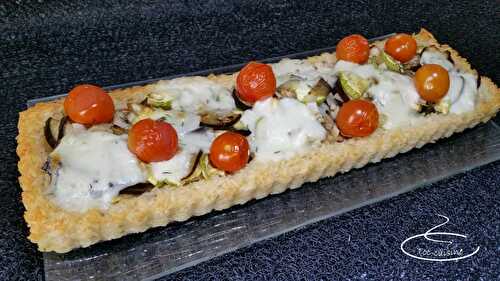 Tarte au riz et légumes grillés