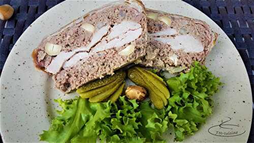 Terrine de boeuf et filet de porc aux noisettes et Cognac