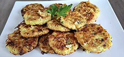 Galettes de courgettes au fromage au four