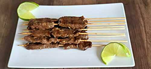 Brochettes de boeuf à l’asiatique 