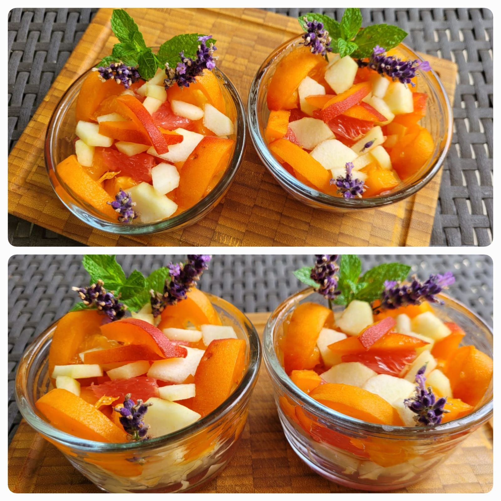 Coupes de fruits frais d’été 