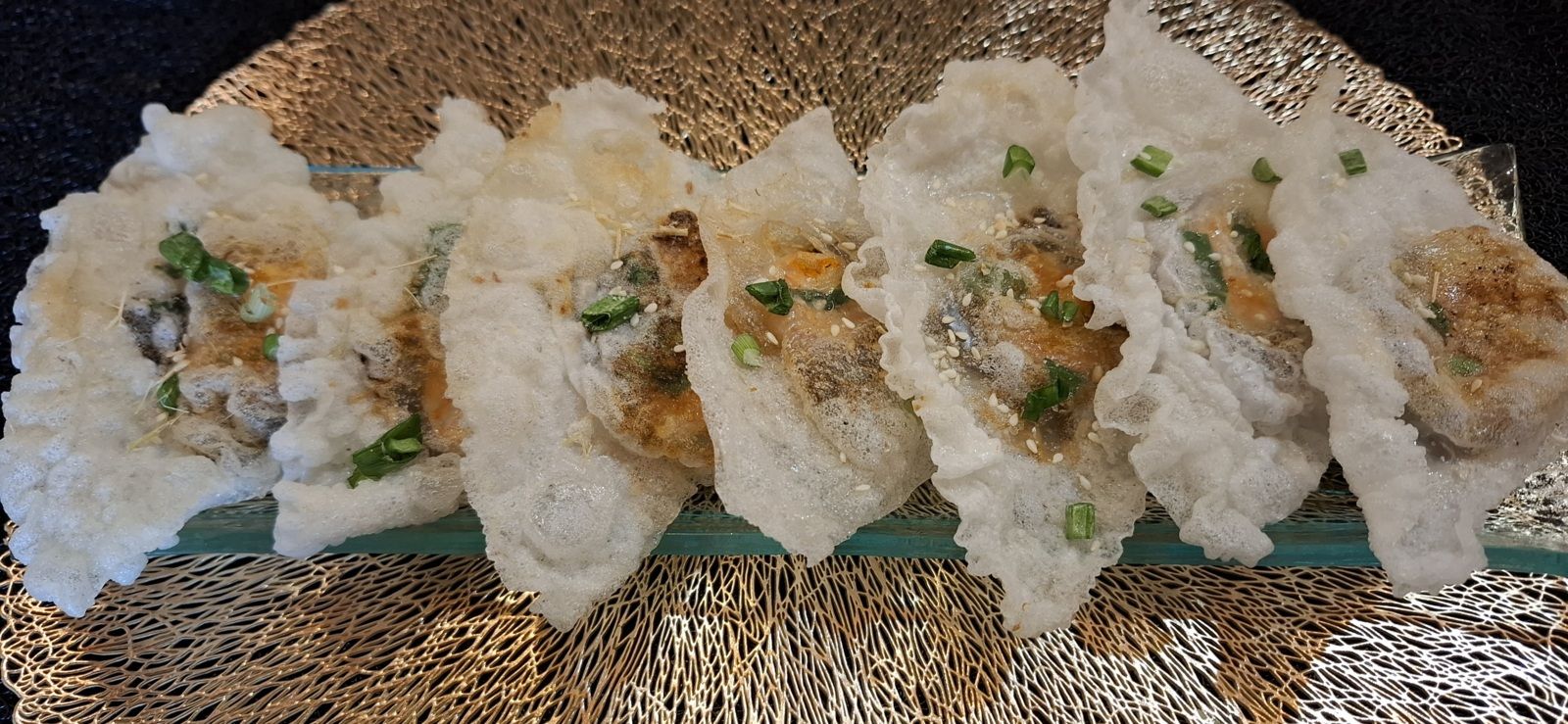 Feuilles de riz  aux gambas à  l’asiatique 