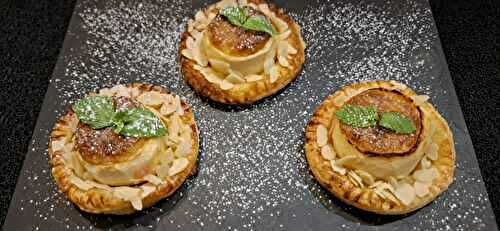 Feuilletés à la pomme et à la crème d'amandes