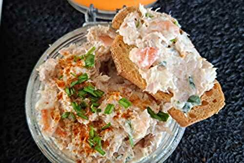 Tartinade crémeuse de gambas et thon