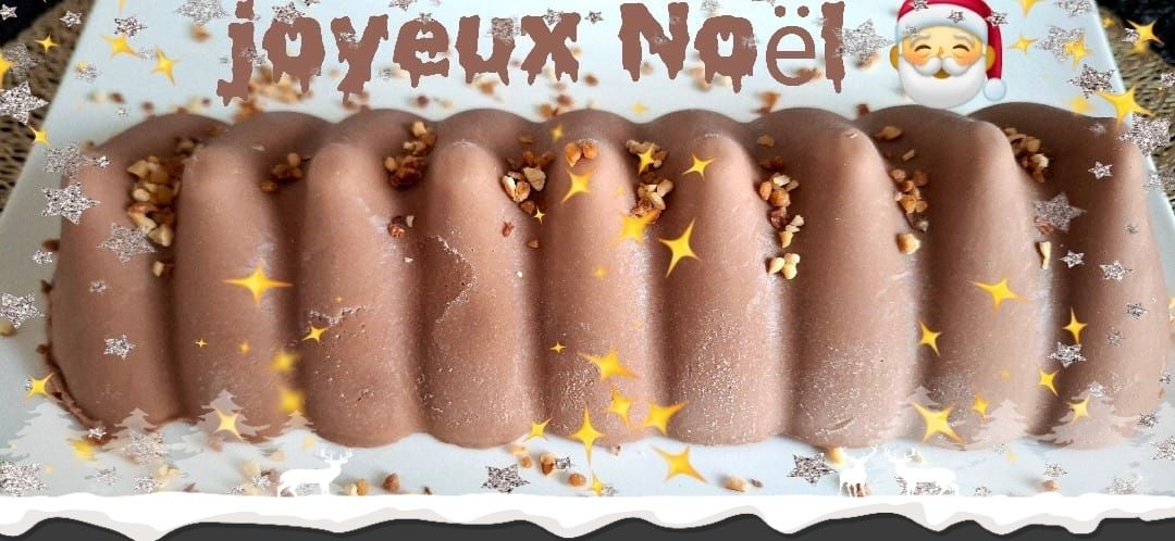 🎄 Bûche glacée magique de Noël chocolat praliné à la poire 🎄
