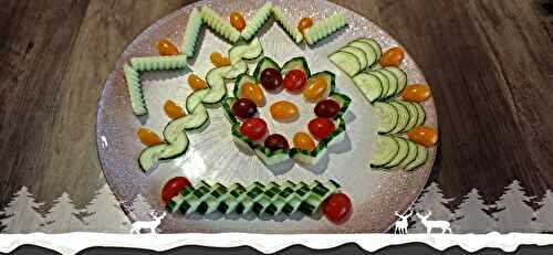 Découpes et présentations festives pour un concombre