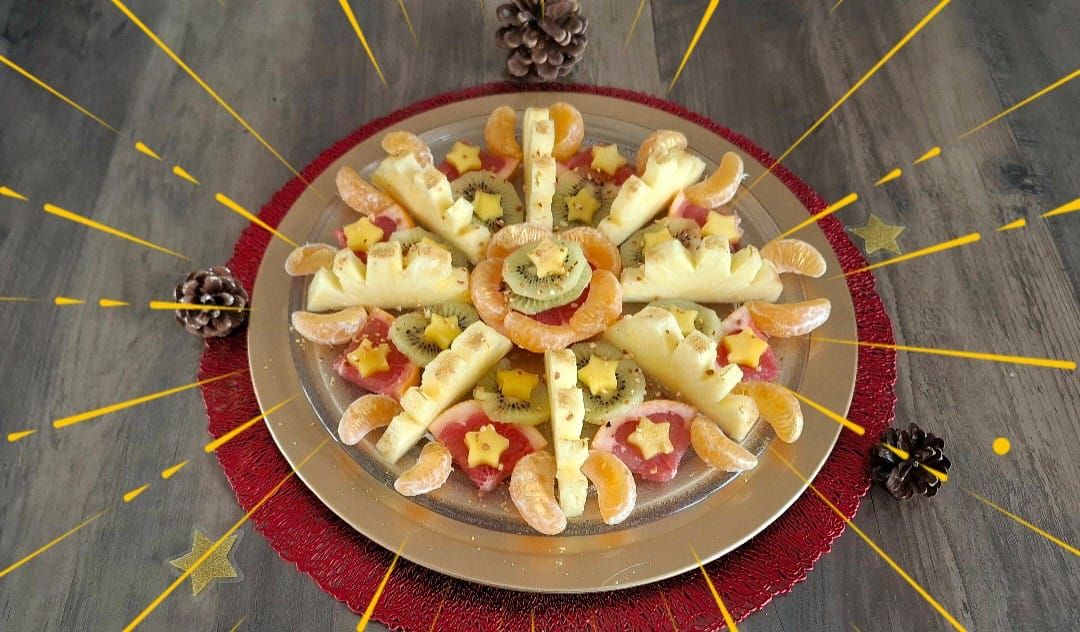 Dessert festif fruité