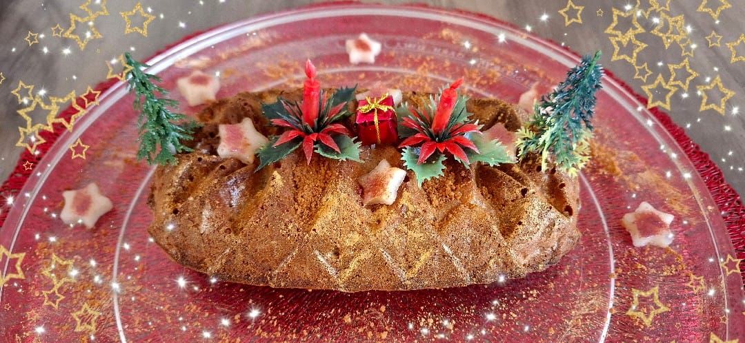 Gâteau à la crème de spéculoos et à la poire