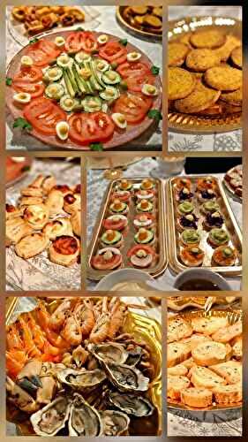 Les agapes festifs du jour de Noël et jour de l’an