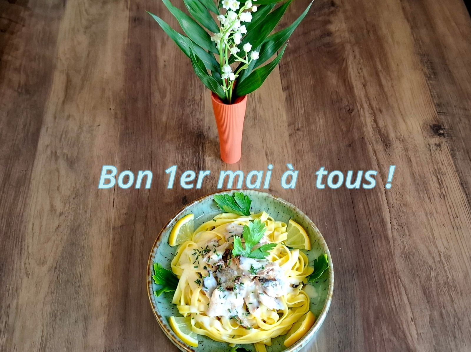 Tagliatelles aux sardines à  la crème  de citron