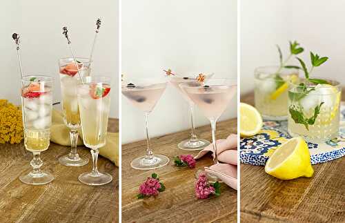 3 recettes de limonade maison | Citron, sureau et rhubarbe