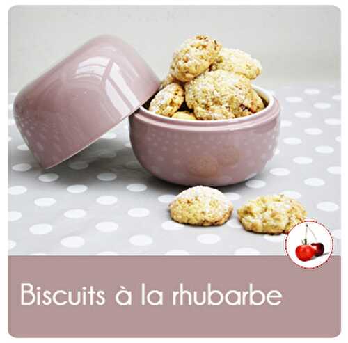 Biscuits à la rhubarbe