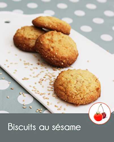 Biscuits au sésame et jaunes d’œufs