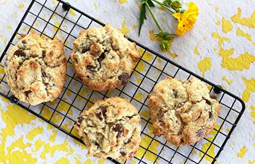 Biscuits aux chocolats et à la farine d’amande | Sans gluten et sans lactose