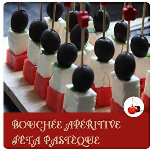 BOUCHÉE APÉRITIVE FÊTA PASTÈQUE