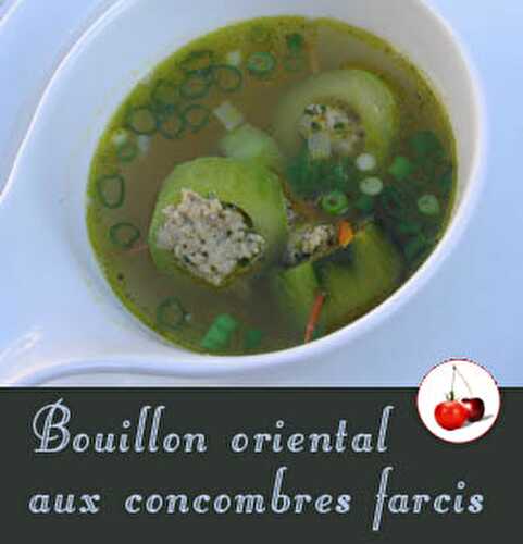 BOUILLON ORIENTAL aux concombres farcis