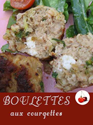 BOULETTES aux courgettes