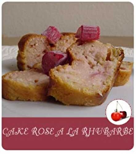 CAKE ROSE A LA RHUBARBE
