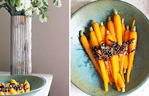 Carottes aux saveurs asiatiques et algues rouges dulse | Une recette