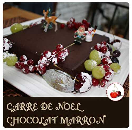 CARRE DE NOEL CHOCOLAT MARRON