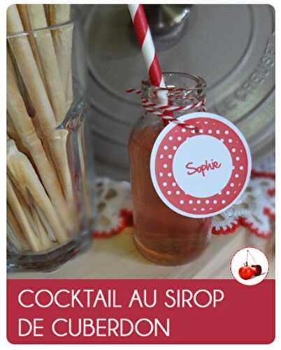 COCKTAIL AU SIROP DE CUBERDON