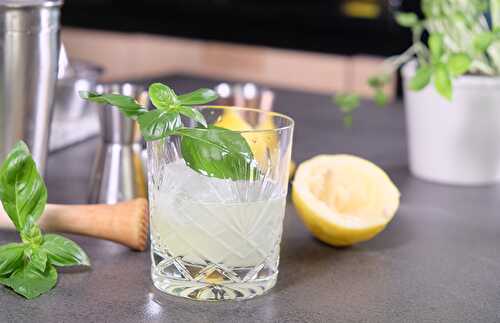 Cocktail Gin Basil Smash | Gin au basilic