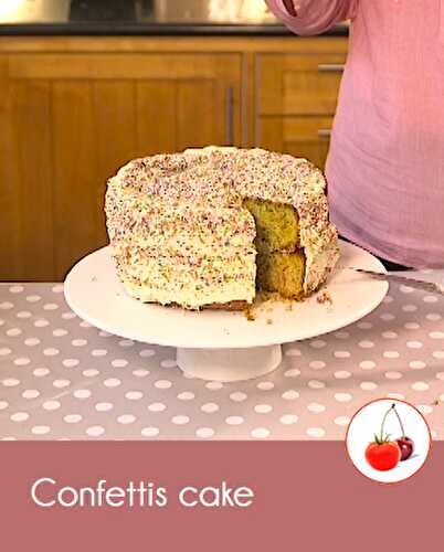 Confettis cake, un gâteau coloré aux perles de sucre | Recette en vidéo
