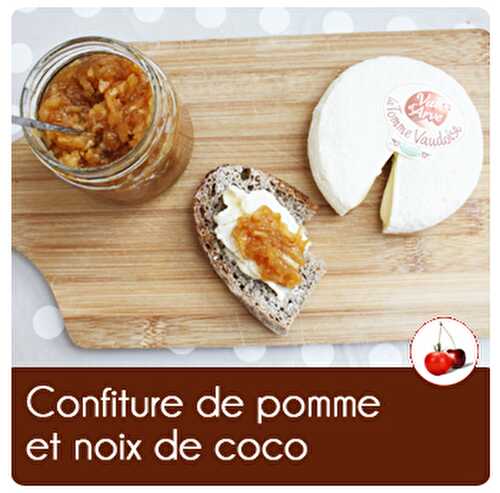 Confiture de pommes et noix de coco