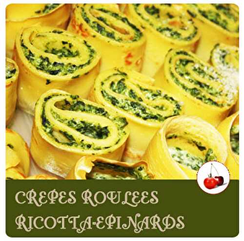 Crêpes roulées picota-épinards