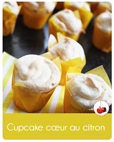 Cupcake coeur au citron