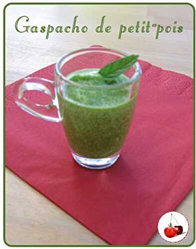 GASPACHO DE PETIT-POIS et menthe