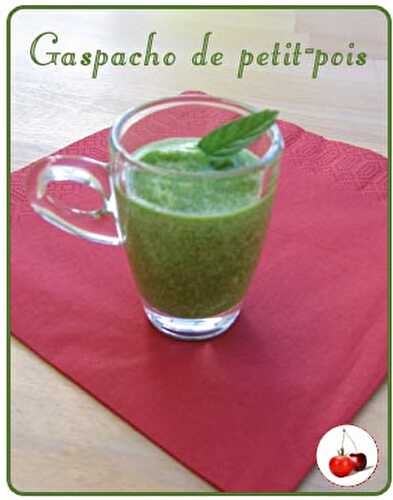 GASPACHO DE PETIT-POIS et menthe