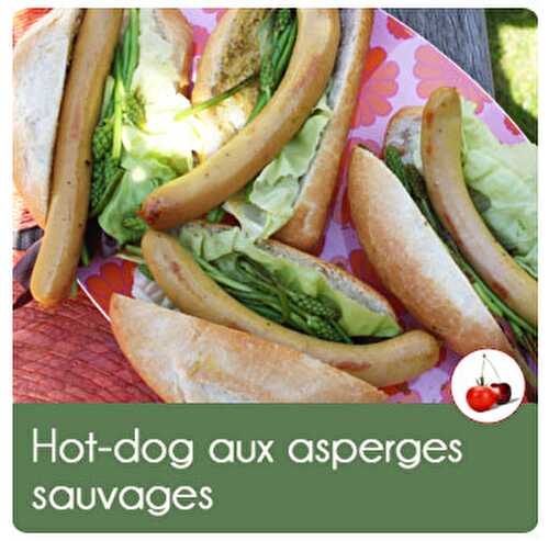 Hot-dog aux asperges sauvages