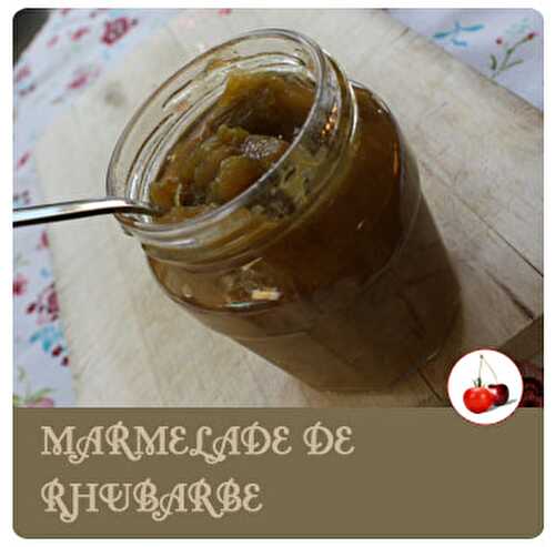 MARMELADE DE RHUBARBE