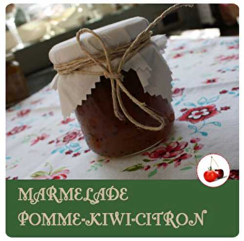 Marmelade pomme kiwi citron