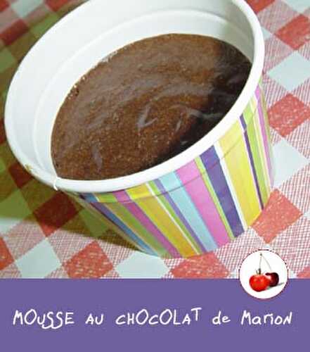 MOUSSE AU CHOCOLAT de Marion