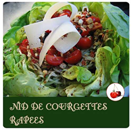 Nid de courgettes râpées