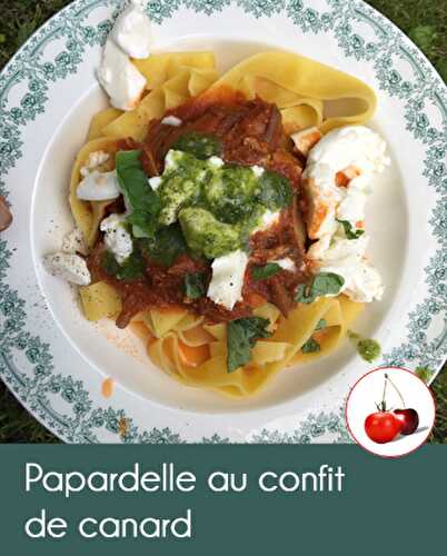 Papardelle au confit de canard une délicieuse recette du placard