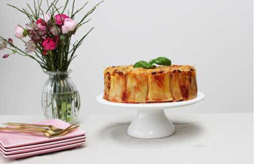 Pasta cake sauce bolognaise | Un recette de gâteau de pâtes