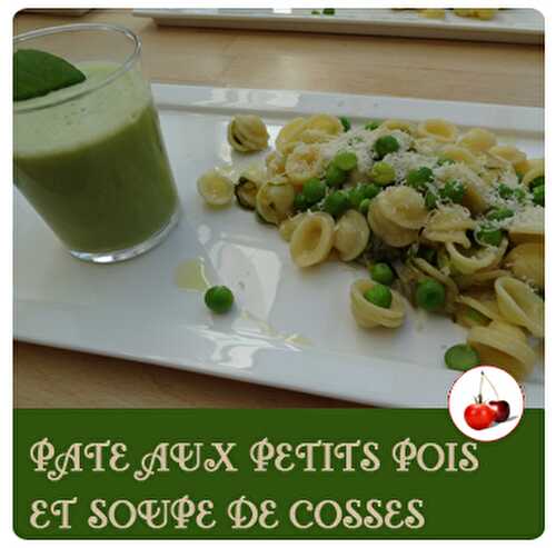 Pâte aux petits pois et soupe de cosses | O déchets