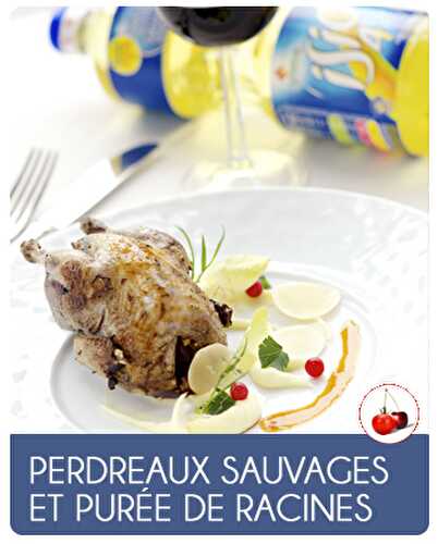 Perdreaux sauvages rôtis et purée de racines