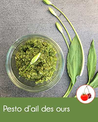 Pesto d’ail des ours – un pesto à la saison très courte, ne le manquez pas !