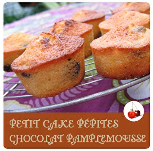 PETIT CAKE PÉPITES DE CHOCOLAT PAMPLEMOUSSE