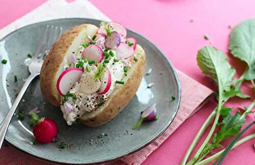 Pomme de terre au four et fromage frais | Une recette facile Tomate-Cerise