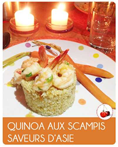 Quinoa aux scampis saveurs d'Asie |