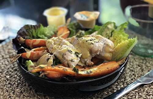 Salade repas au poulet et carottes grillés | Une recette parfaite pour les lunchs en solo