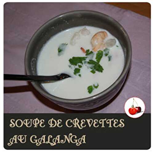 SOUPE DE CREVETTES AU GALANGA