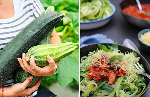 Spaghettis de courgettes sauce tomate au thon | Recette