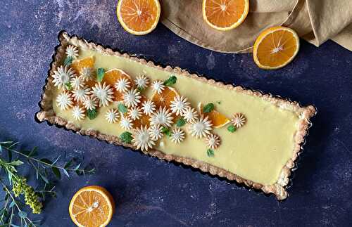 Tarte à la crème d’orange | Orange curd | Une recette