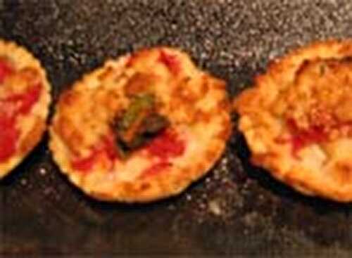 Tartelettes de poissons au Crumble de Parmesan